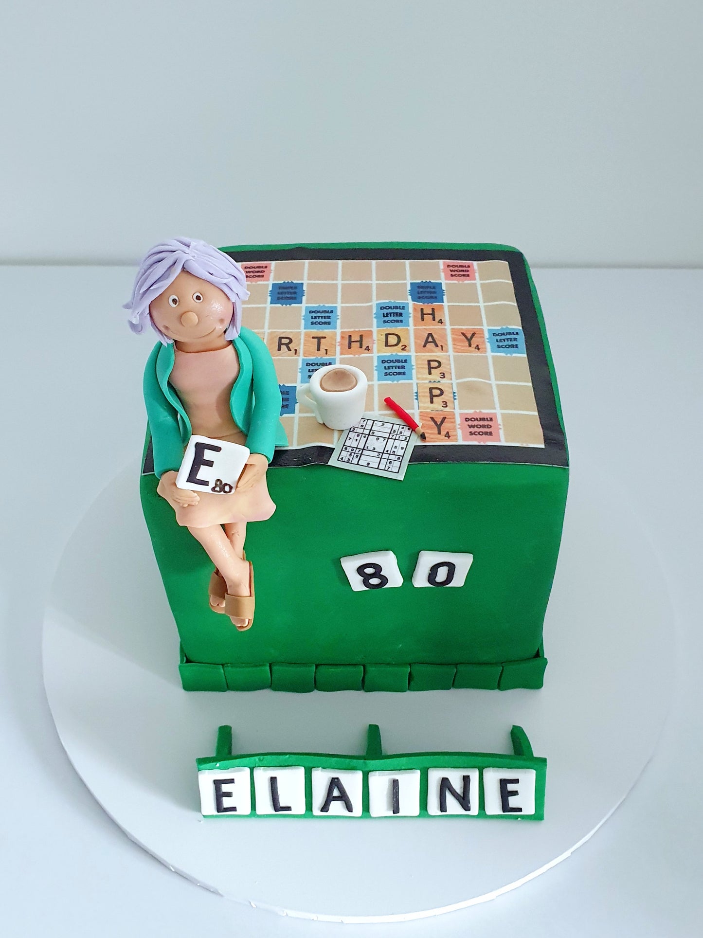 Themed fondant cake