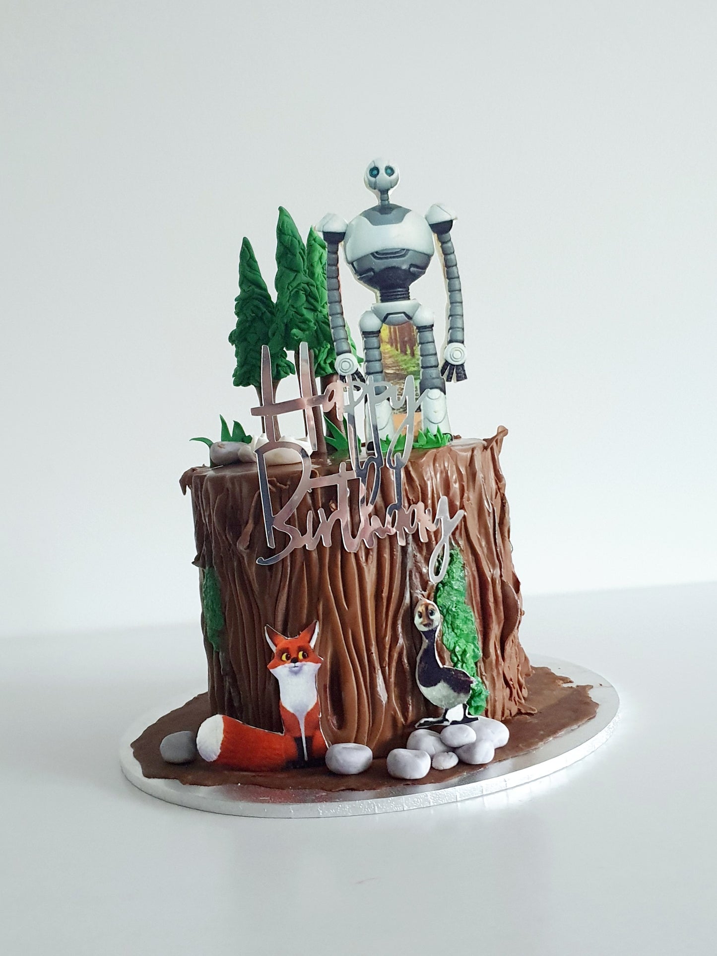 Themed fondant cake
