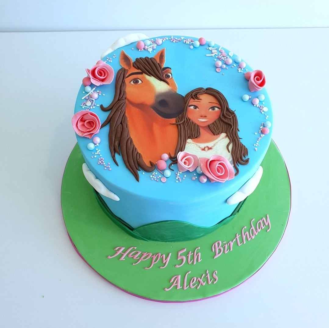 Themed fondant cake