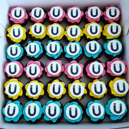 Mini Cupcakes with edible image disc