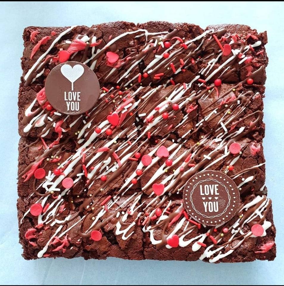 I Love You Brownies