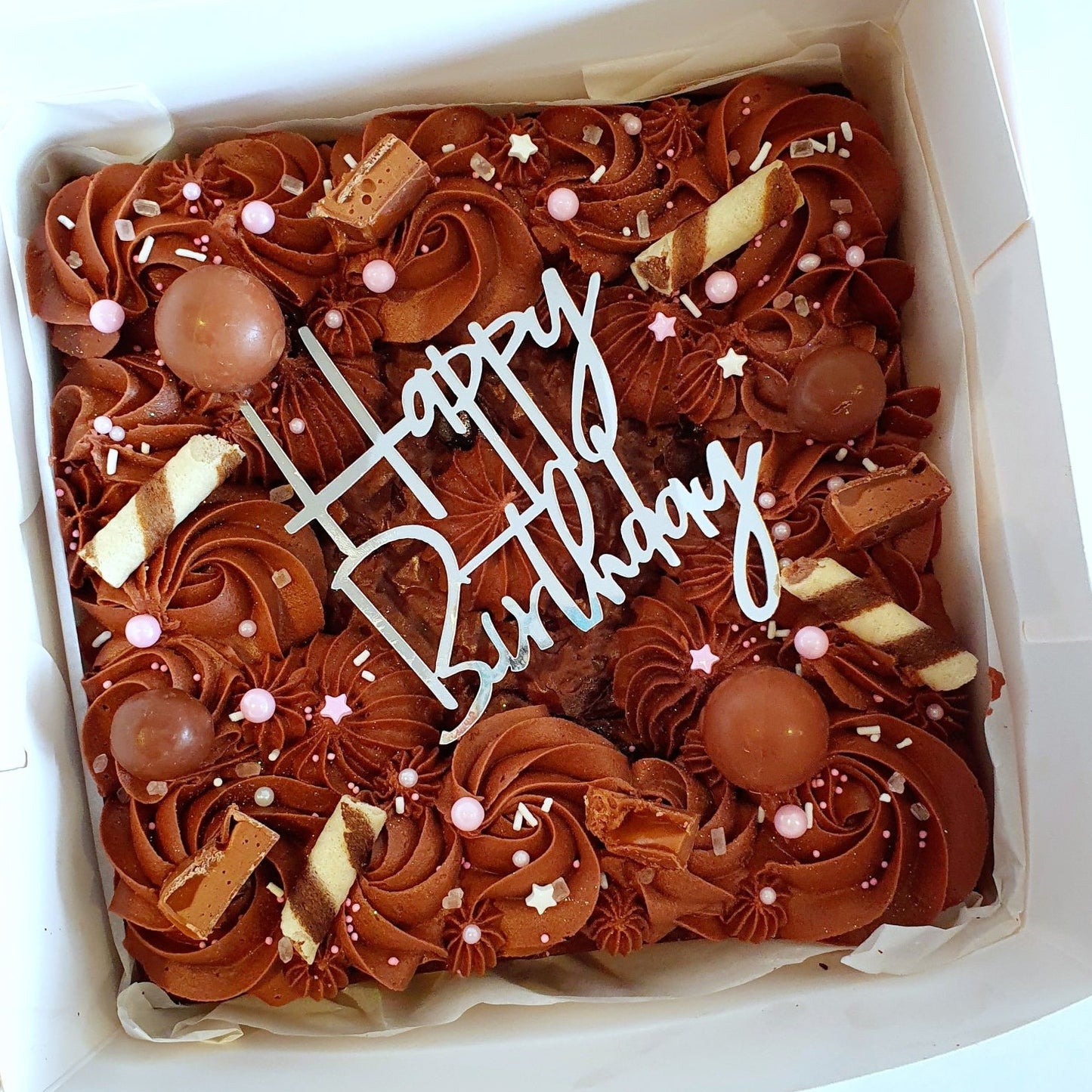 Decorated Chocolate Brownie