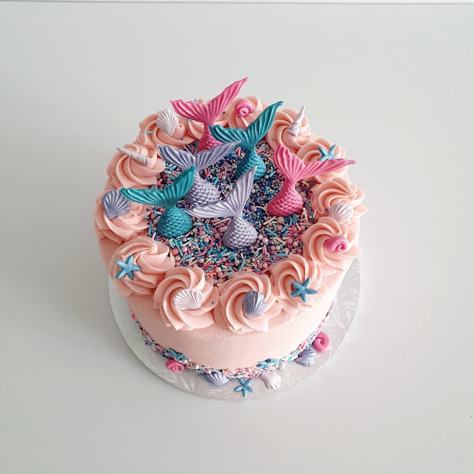 Mermaid Sprinkle Cake