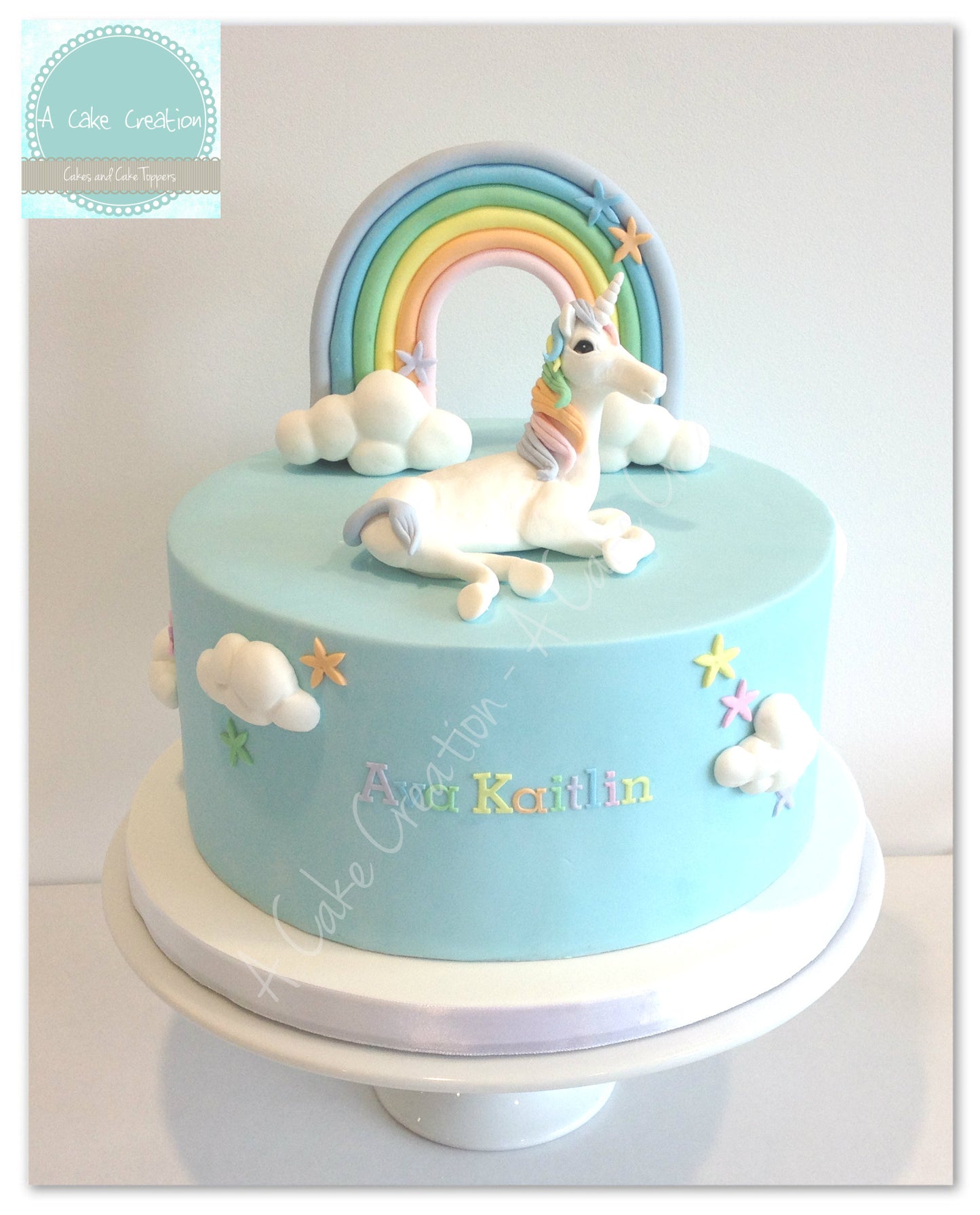 Themed fondant cake