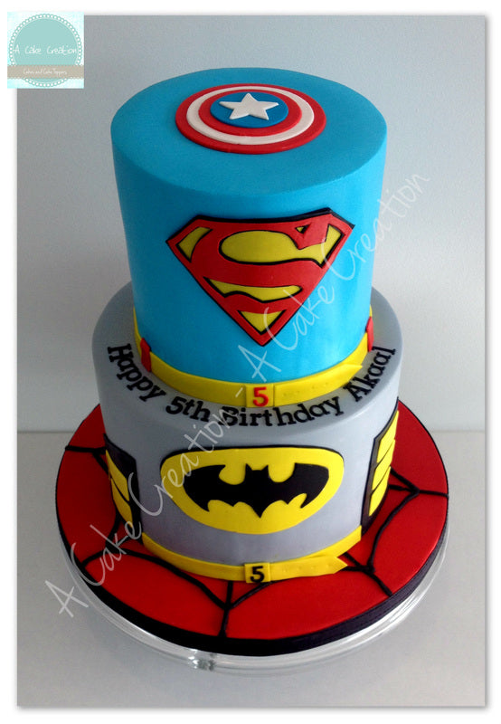 Themed fondant cake