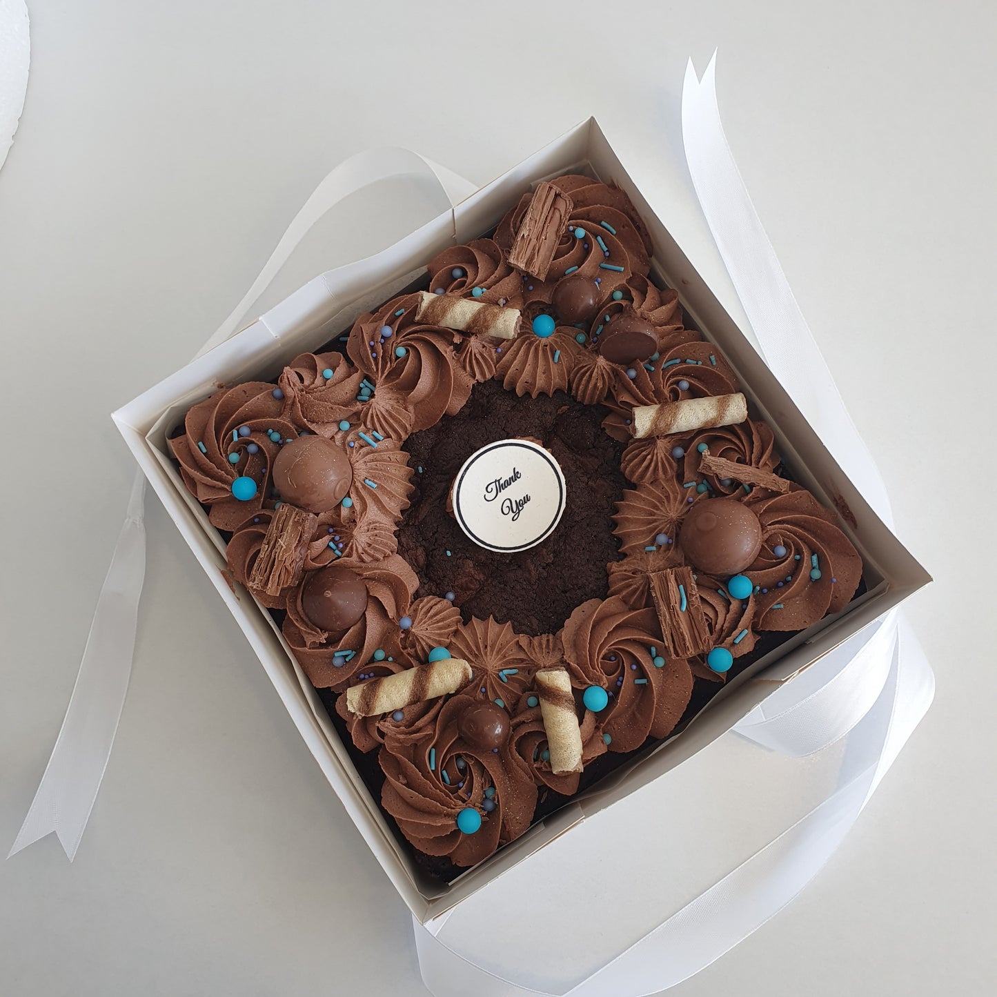 Decorated Chocolate Brownie