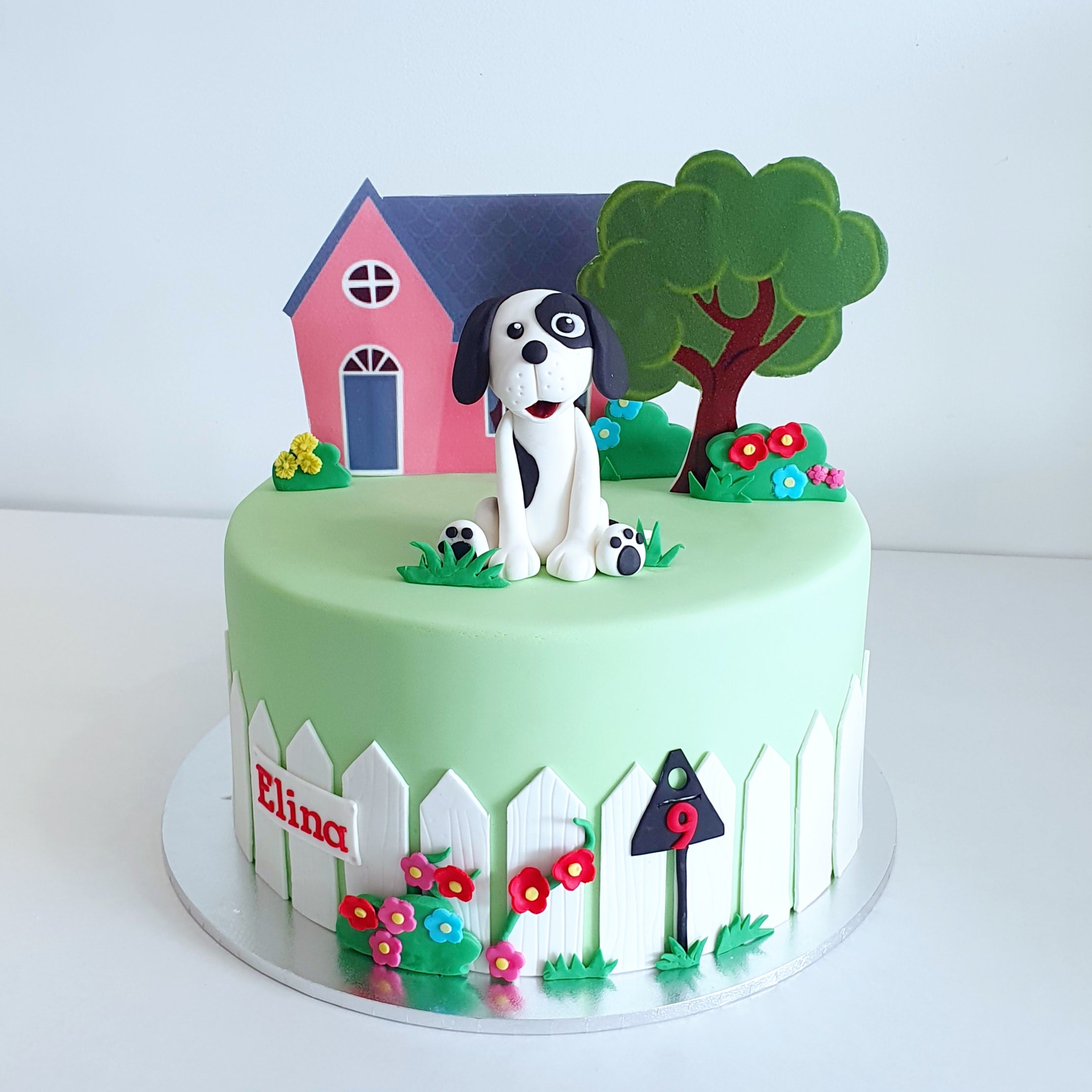 Themed fondant cake