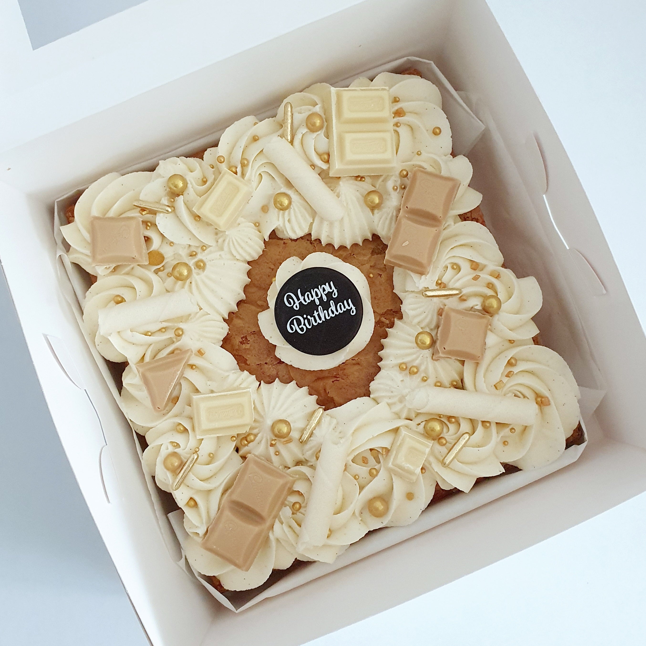 Decorated White Chocolate Blondie