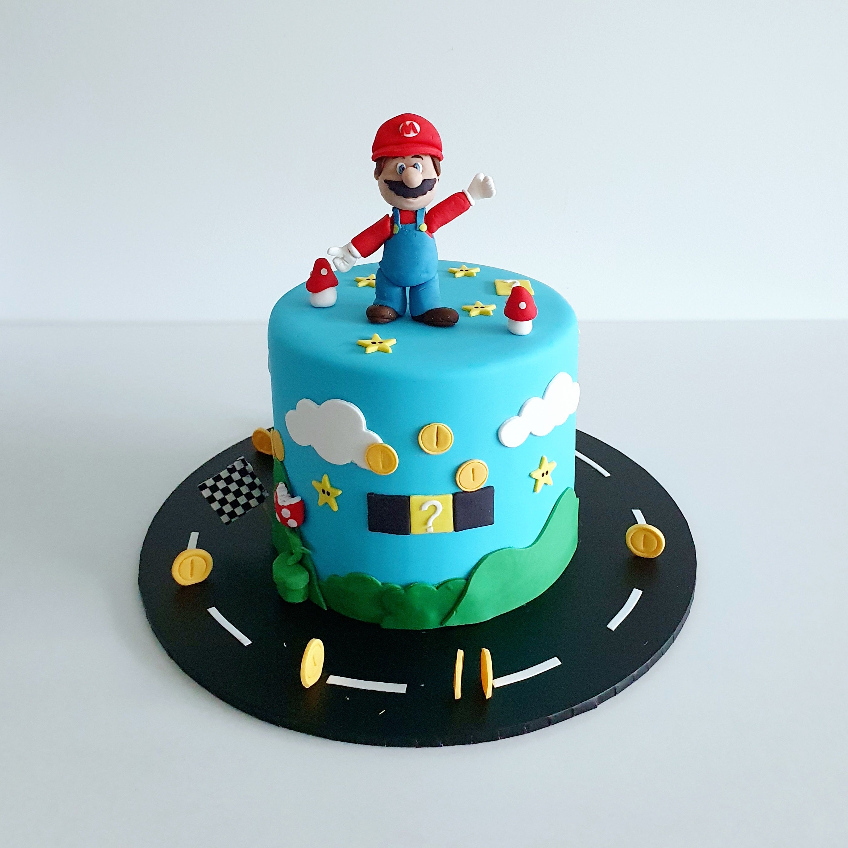 Themed fondant cake