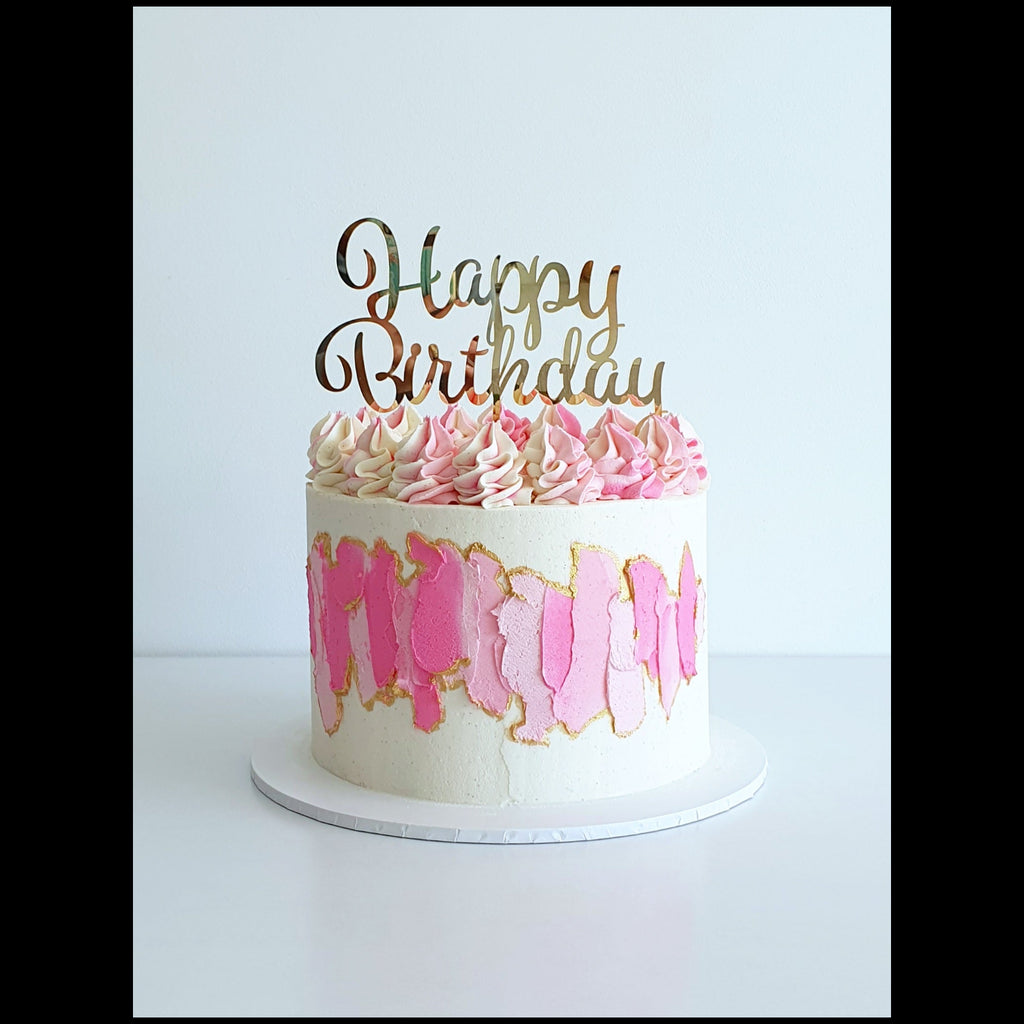 Palette Painted Buttercream Cake