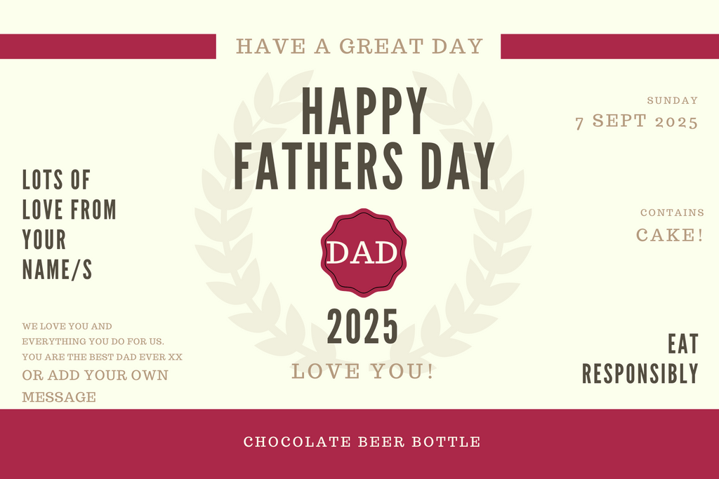 Father's Day Chocolate Beer Bottle