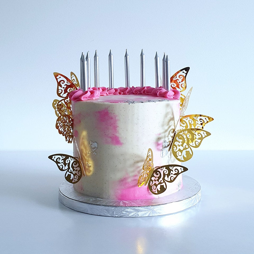 Marbled Buttercream Cake