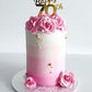 Gold Acrylic Happy 70th Cake Topper