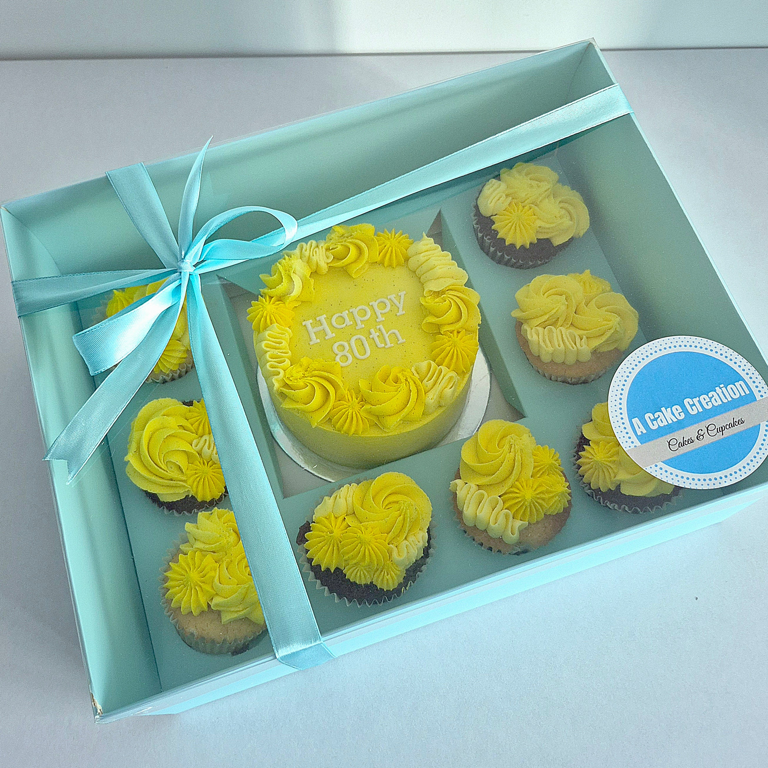 Bento Cake and 8 Cupcake Box