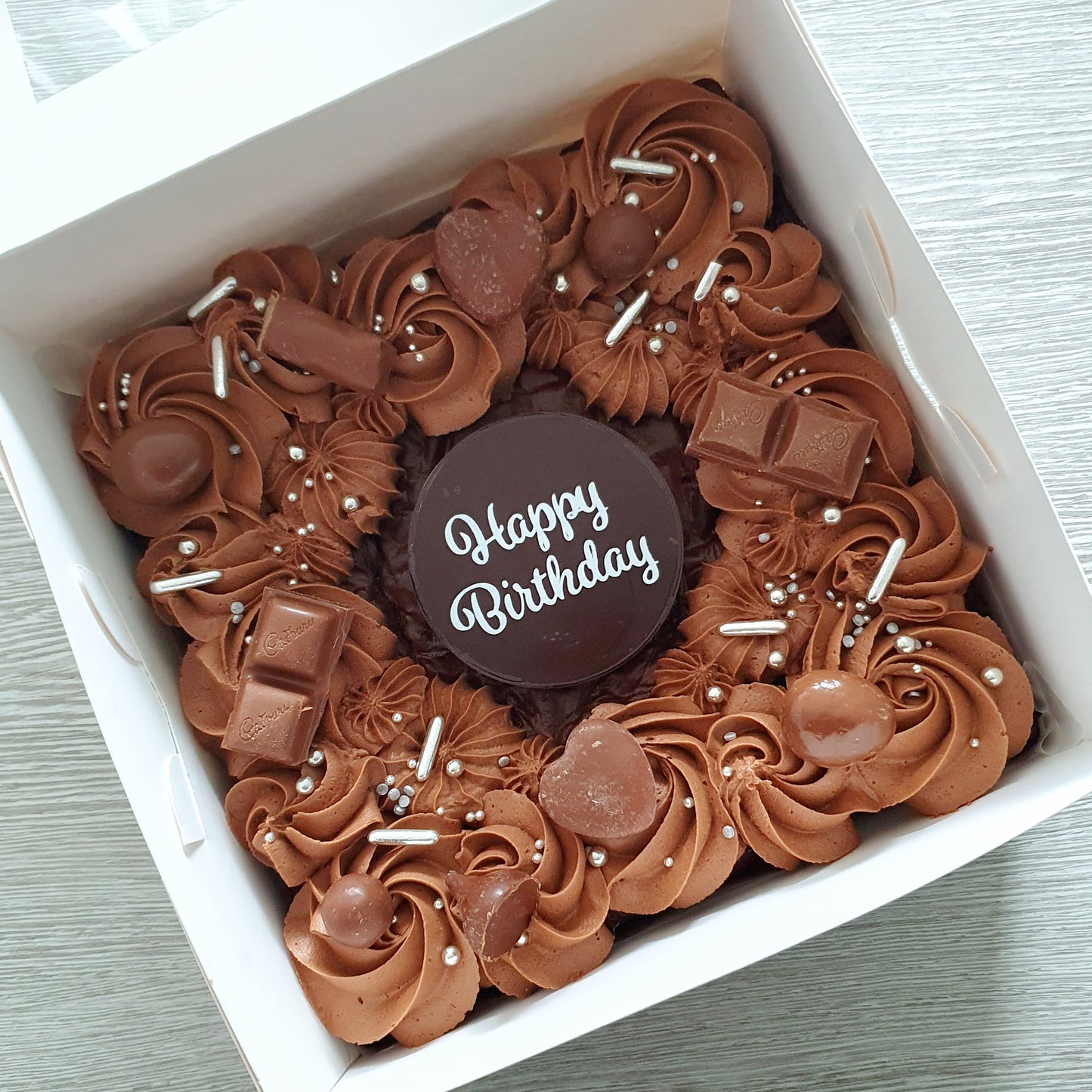 Decorated Chocolate Brownie