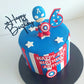 Themed fondant cake