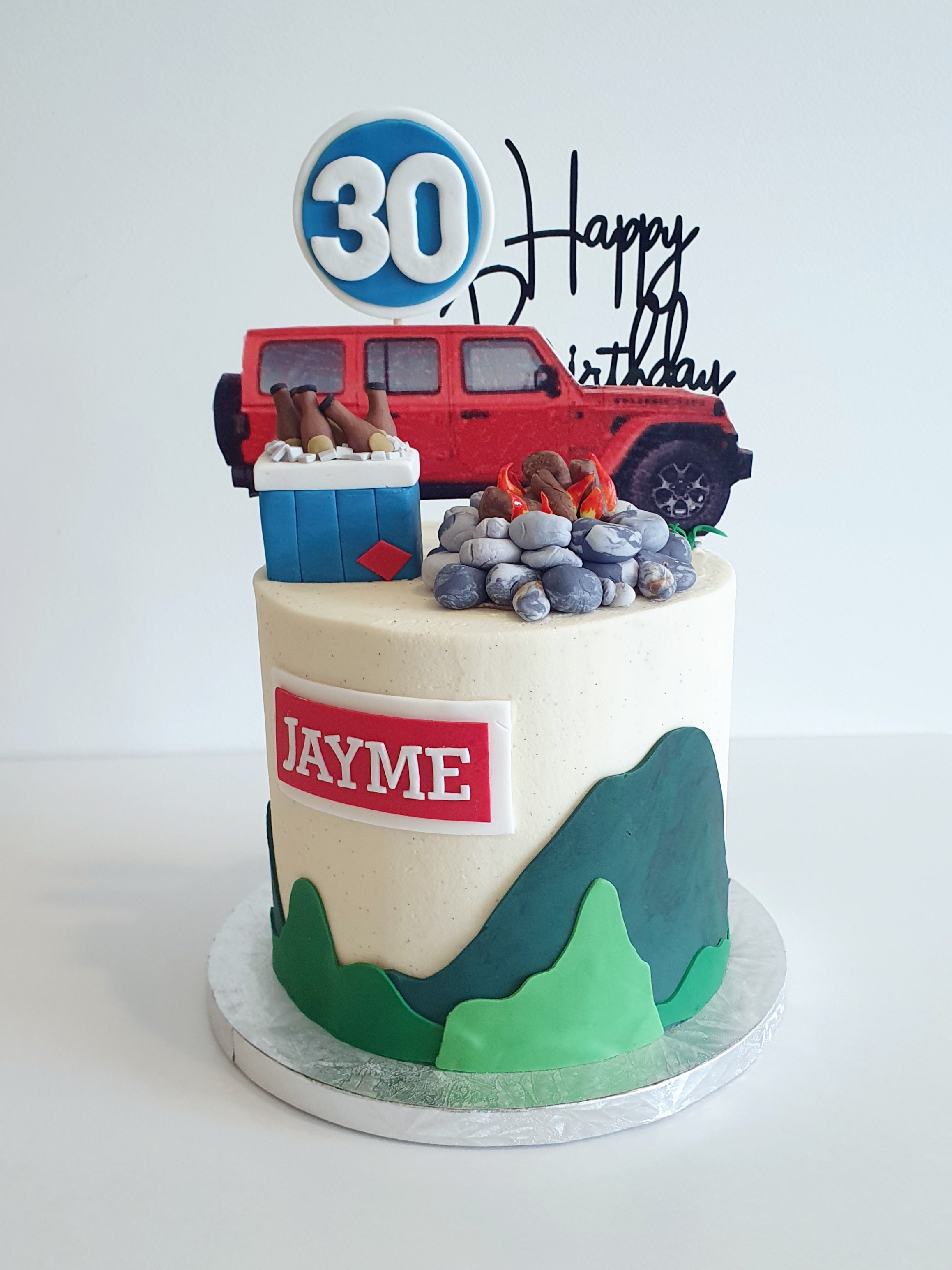 Themed buttercream cake