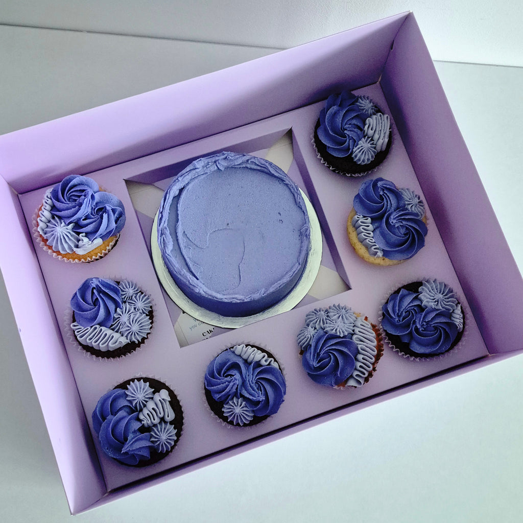 Bento Cake and 8 Cupcake Box