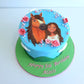 Themed fondant cake