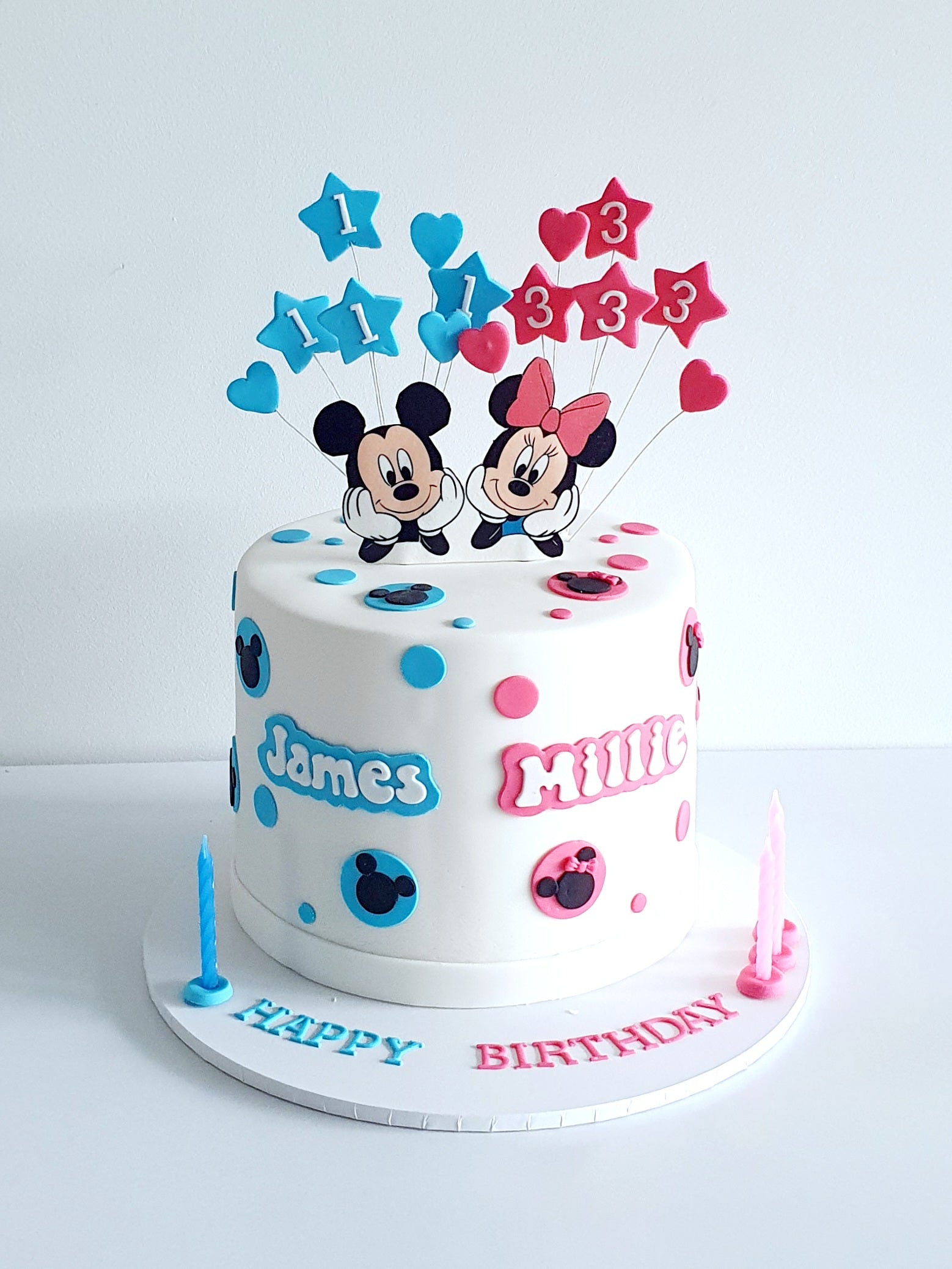 Themed fondant cake