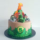 Themed fondant cake