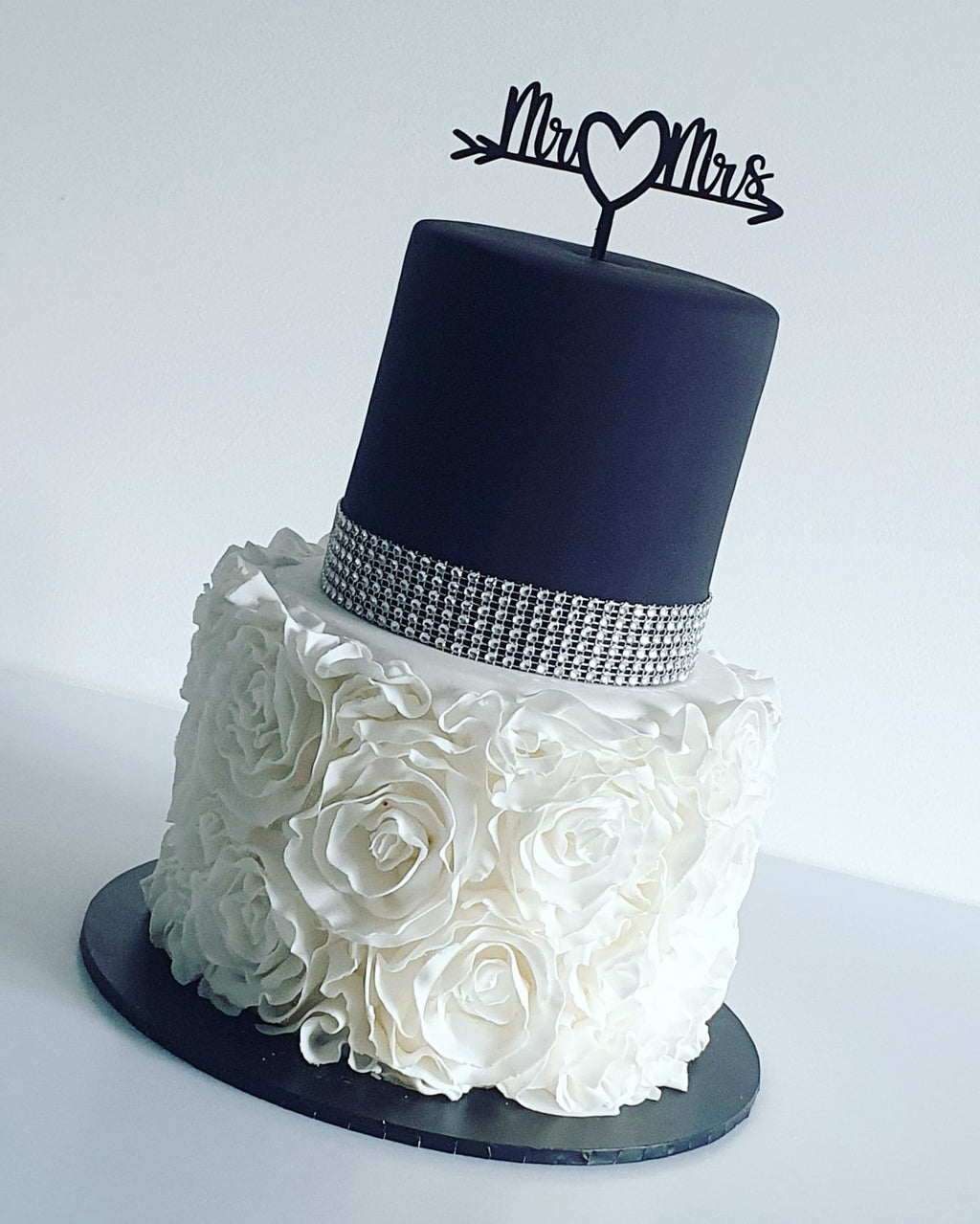 Wooden Mr & Mrs Cake Topper