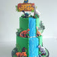 Themed fondant cake