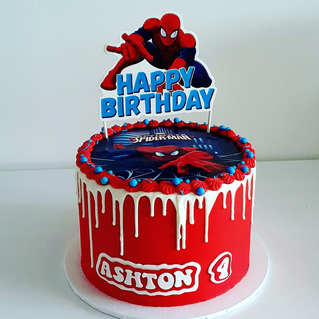 Spiderman Happy Birthday Cake Topper