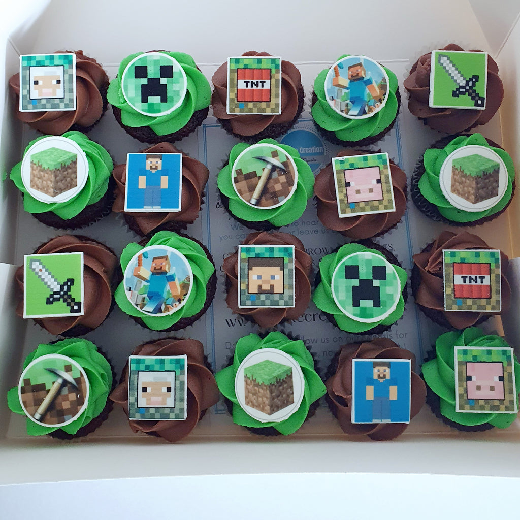 Mini Cupcakes with edible image disc