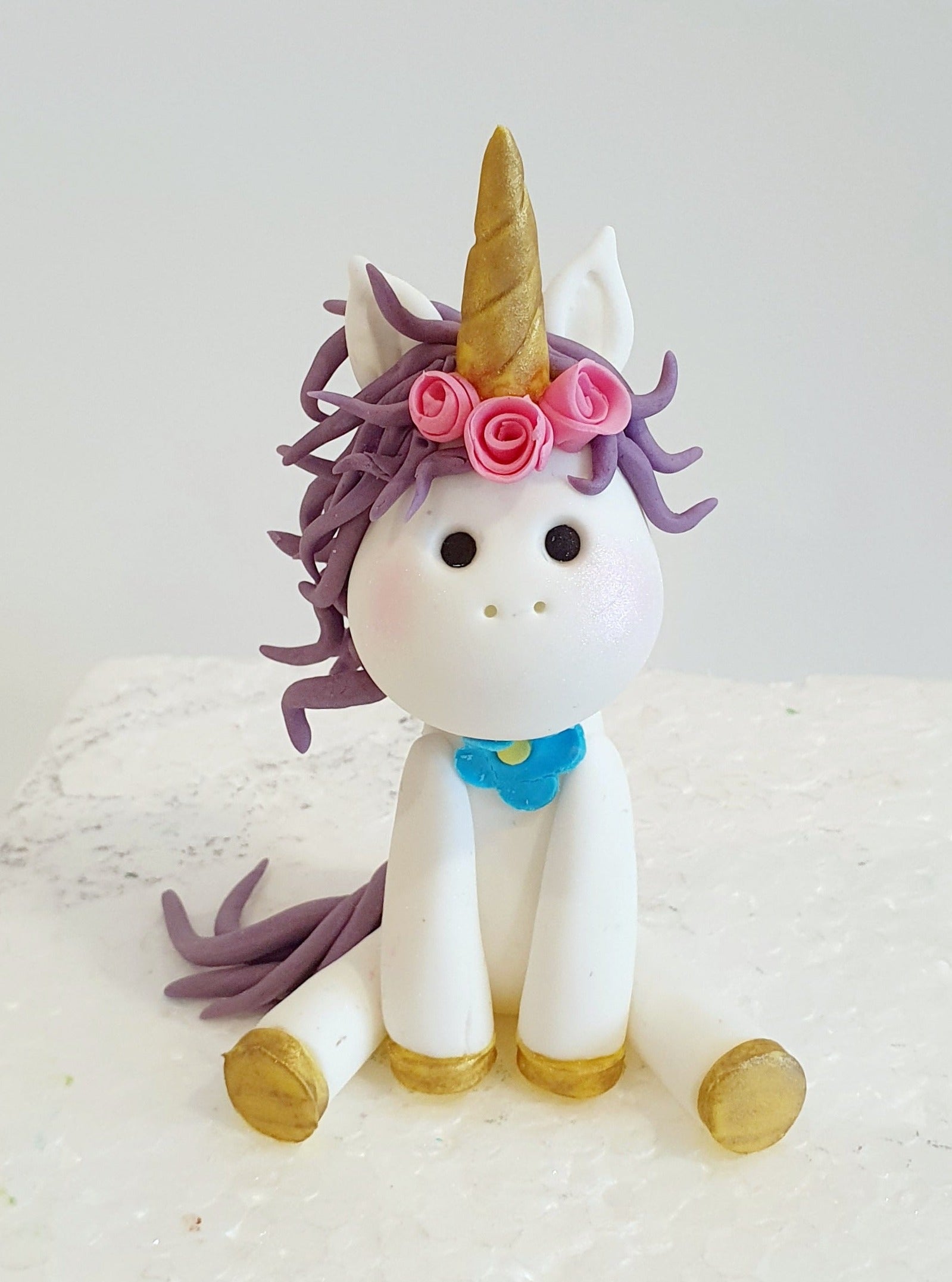 Fondant Unicorn Cake Topper - 1 weeks notice + shipping time for fondant cake toppers