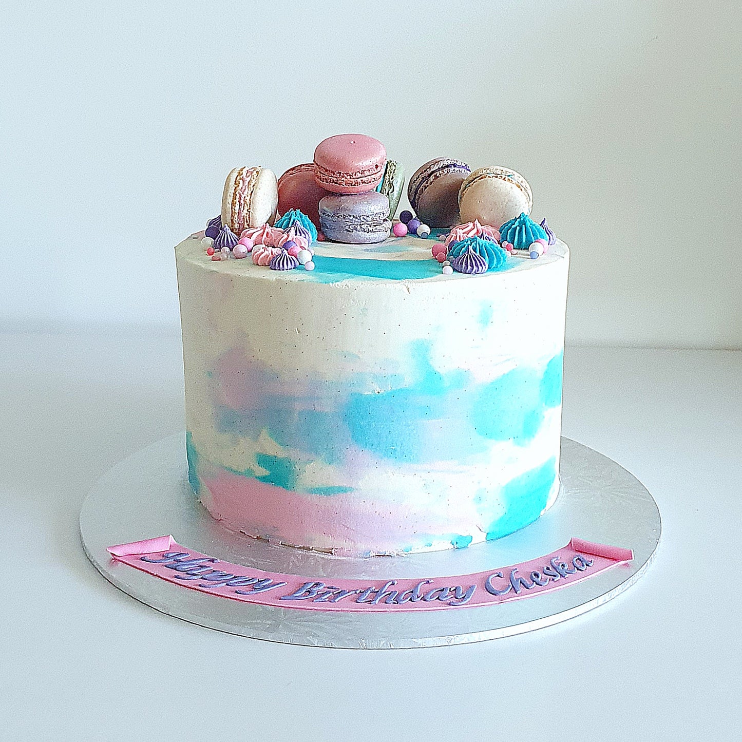 Marbled Buttercream Cake