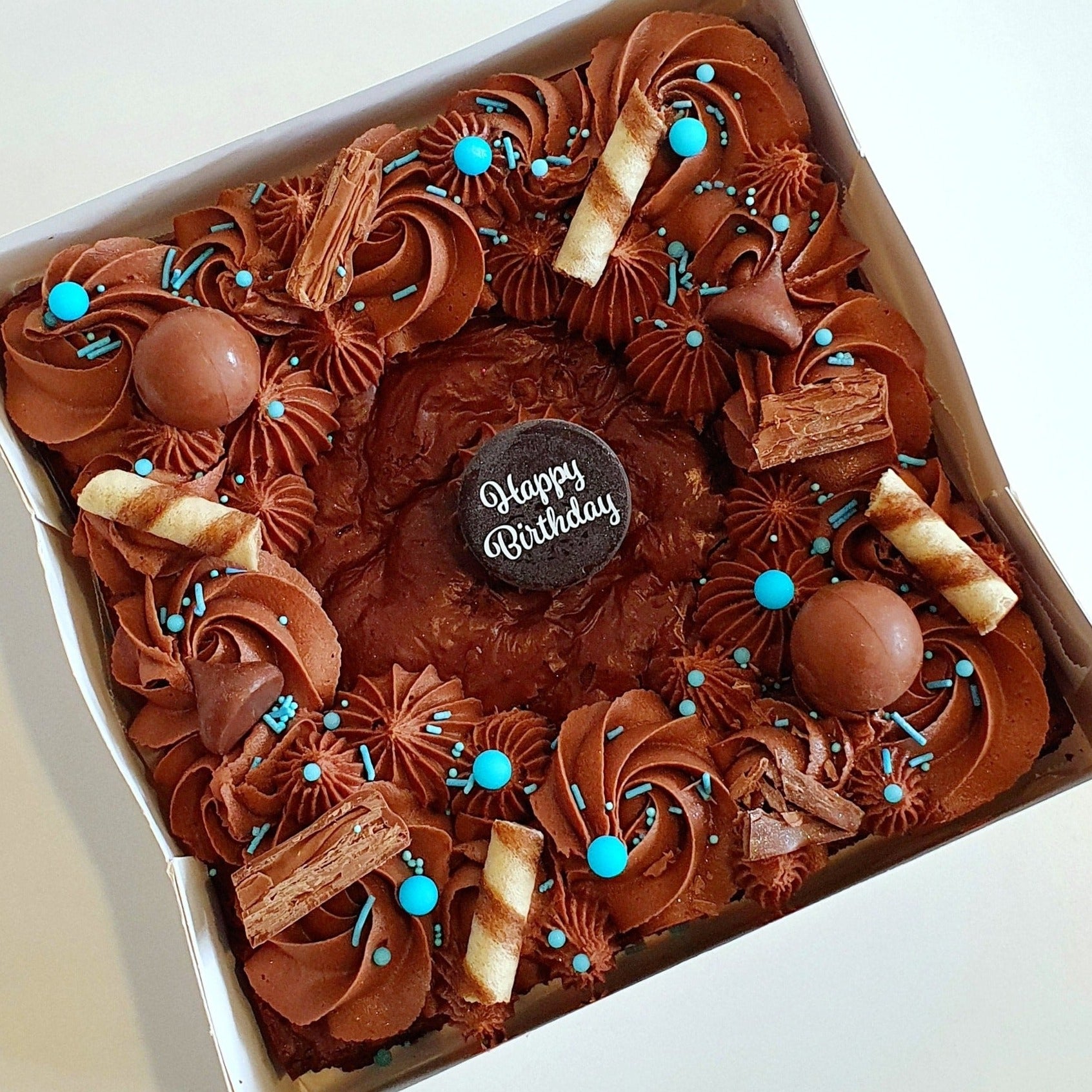 Bake Me A Wish! Triple Chocolate Brownie Cake