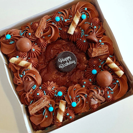 Decorated Chocolate Brownie