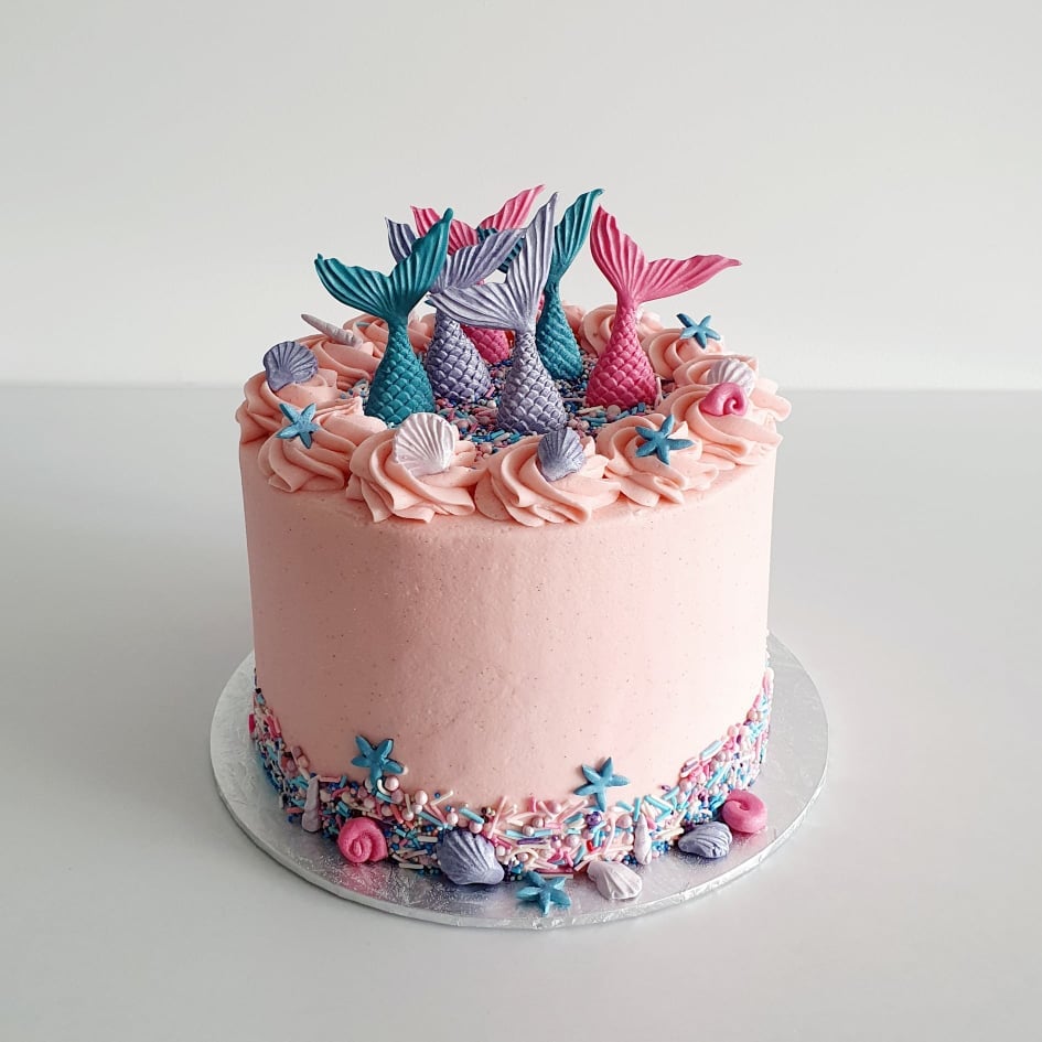 Mermaid Sprinkle Cake